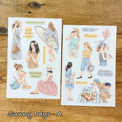 Windry R. x 63penhouse Sunny Days Print-On Stickers, 2 Designs