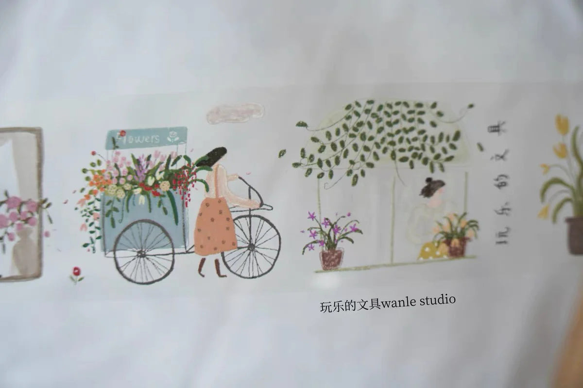 Wongyuanle About Flowers Washi/PET Tape
