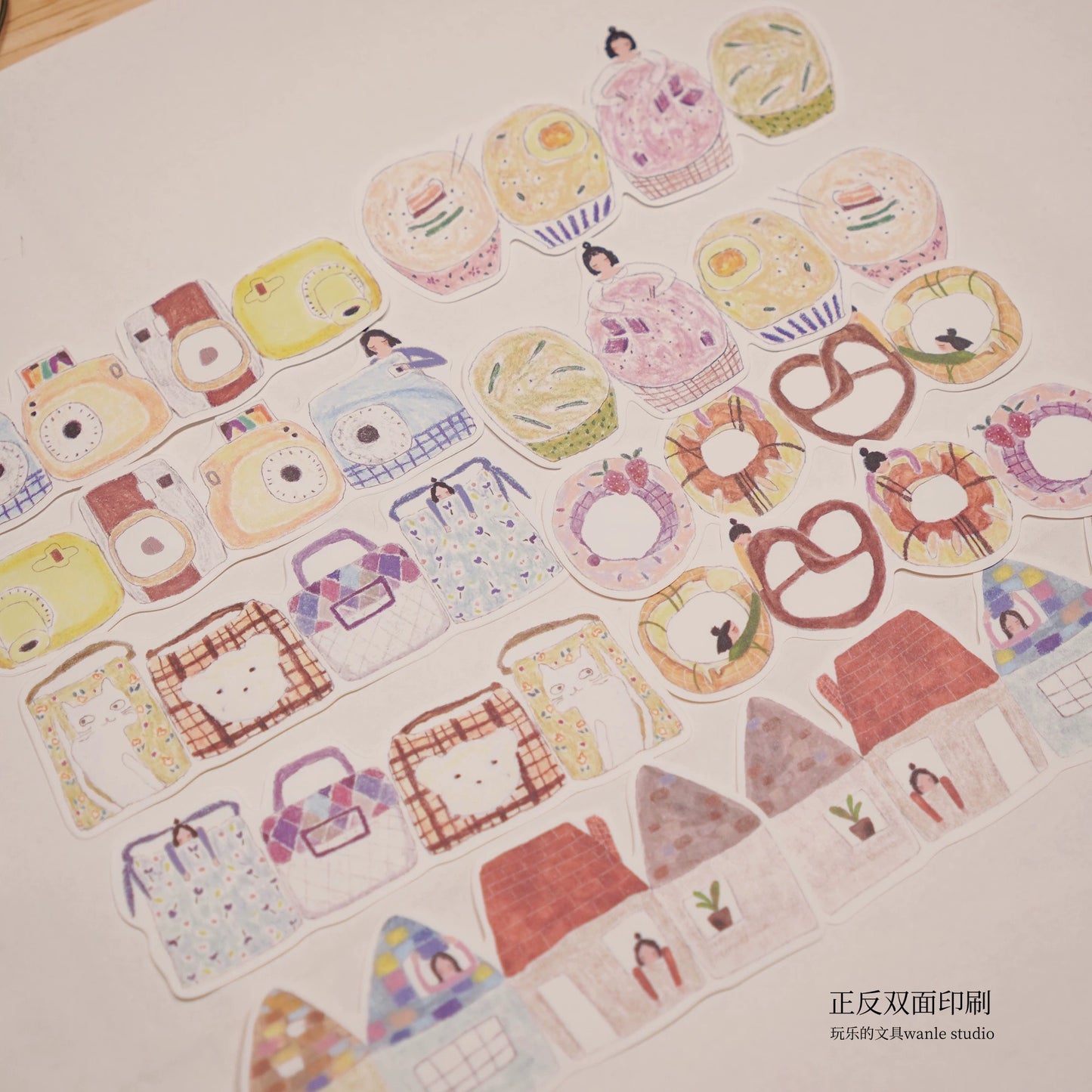 Wongyuanle Vol.10 Die-cut Memo Ephemera, 40 pcs