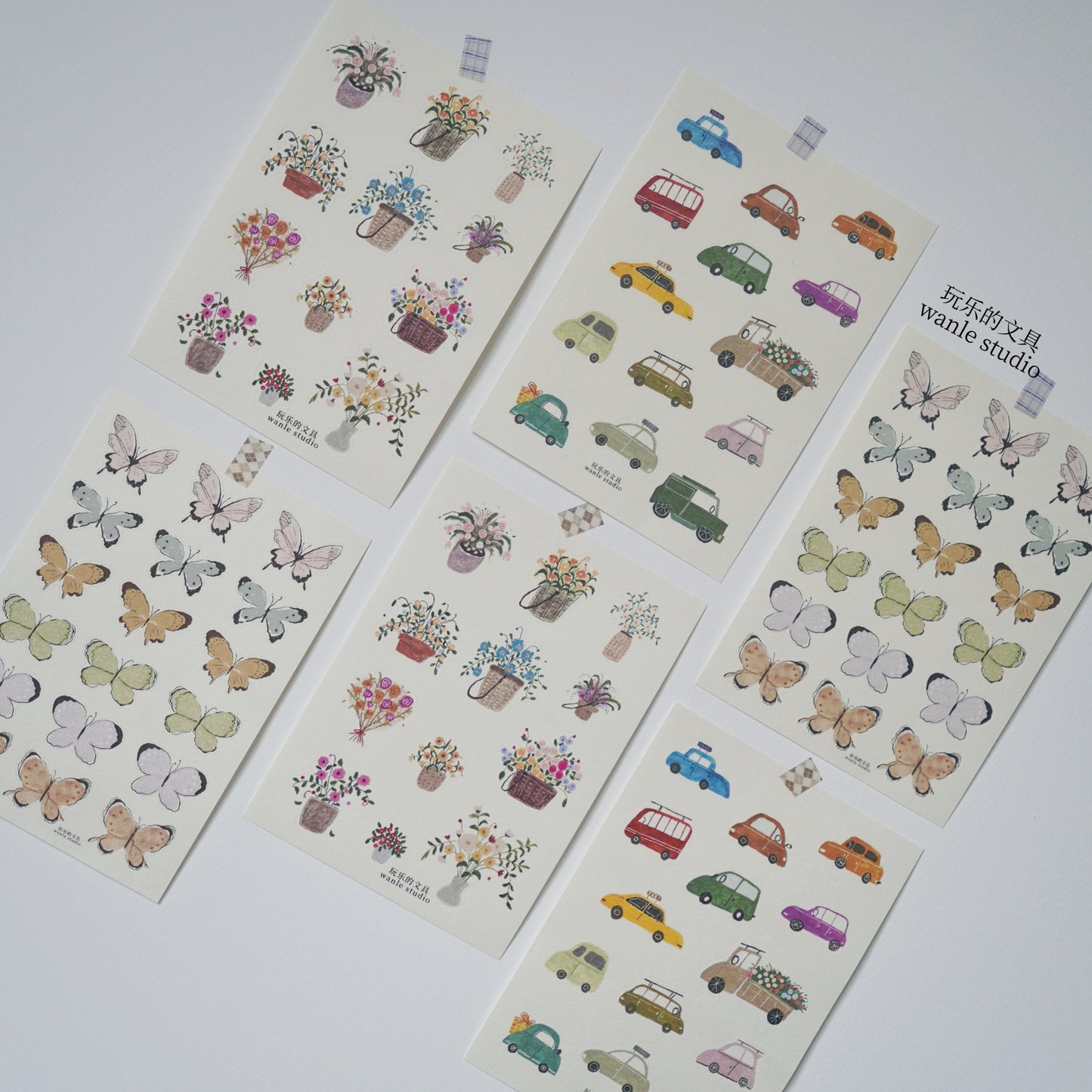 Wongyuanle Vol.6 Die-cut Sticker Set - 3 designs