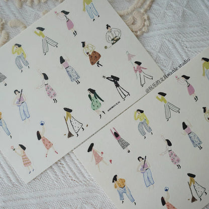 Wongyuanle Die-cut Sticker Set - Vol.5 Cute Collection - 3 designs