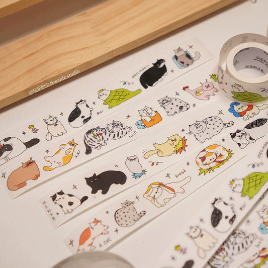 Wongyuanle Our Cat Kiss-cut Washi Tape