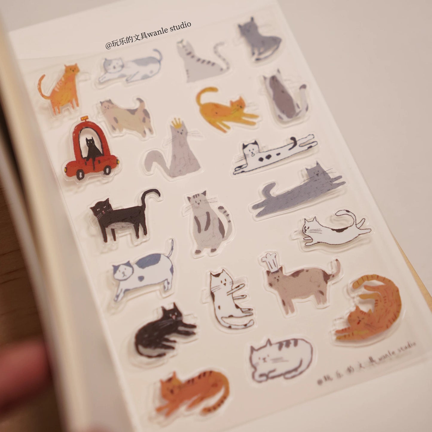 Wongyuanle Transparent Die-cut Sticker Set - Cats/Dogs