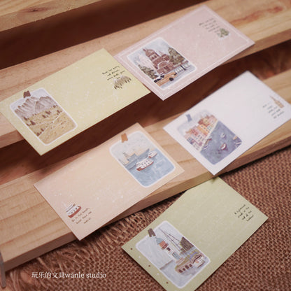 Wongyuanle Vol.7 Memo Paper Packet - 5 Designs