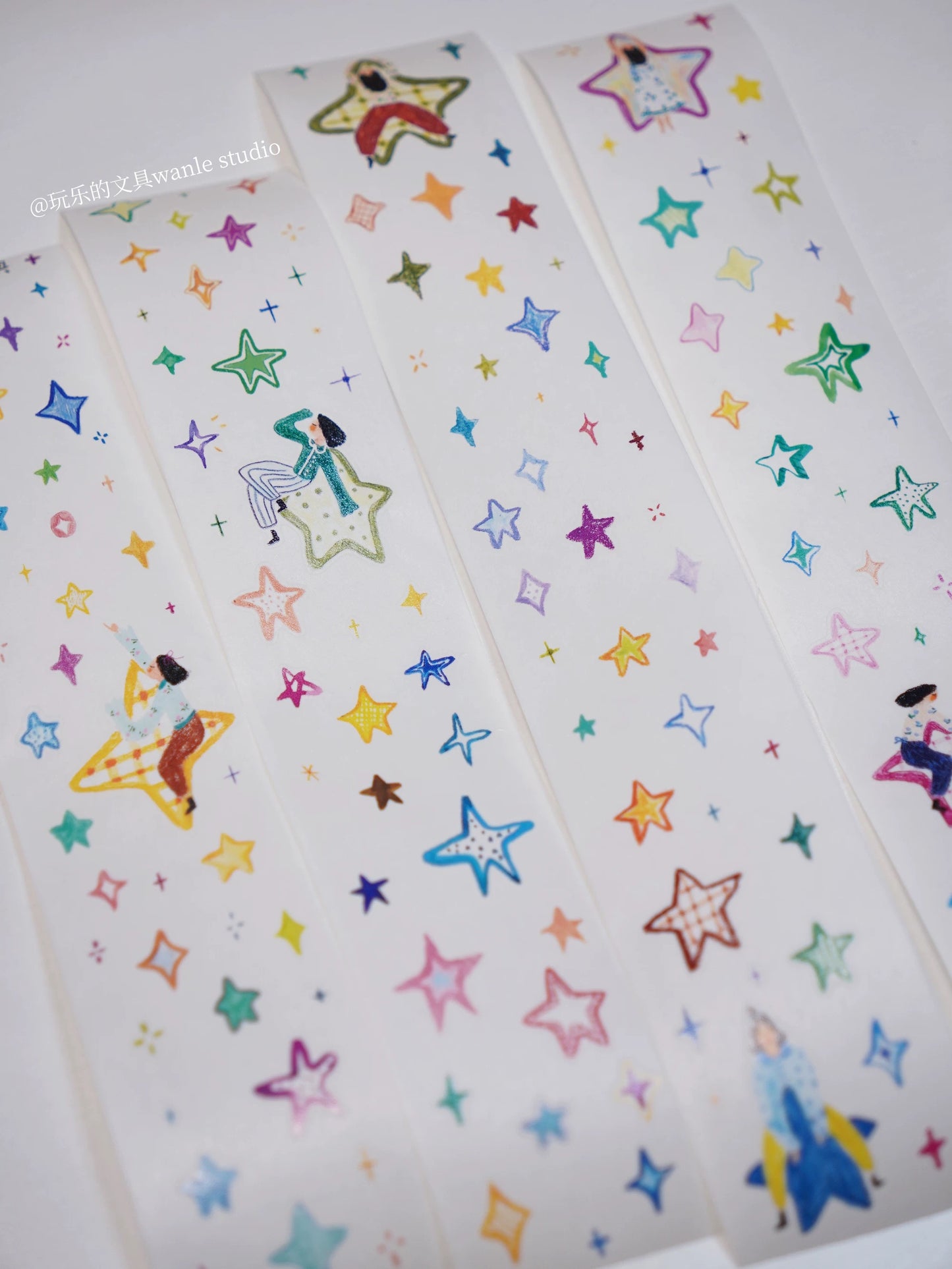 Wongyuanle Many Stars Kiss-cut Washi Tape