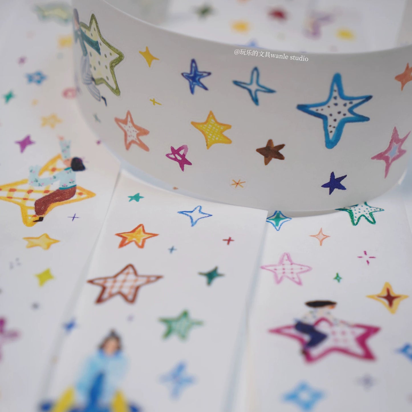 Wongyuanle Many Stars Kiss-cut Washi Tape