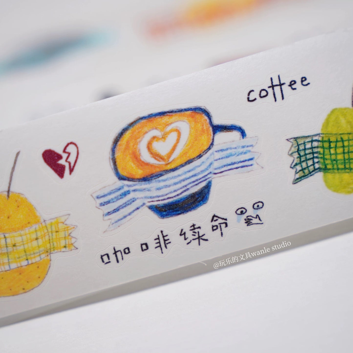 Wongyuanle Let's Stick Kiss-cut Washi Tape