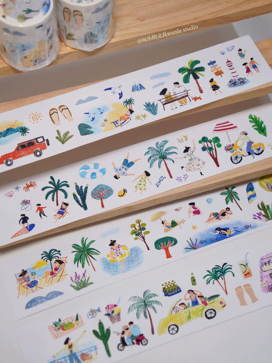 Wongyuanle Summer Seaside Washi Tape