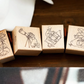 Yamadoro 2-in-1 Rubber Stamp Set - Among the Stars, Kamihaku Collab Special Edition