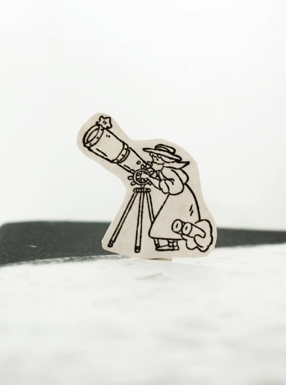 Yamadoro 2-in-1 Rubber Stamp Set - Among the Stars, Kamihaku Collab Special Edition