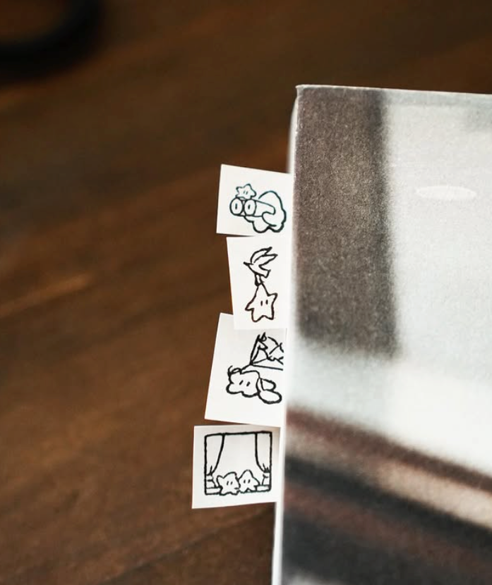 Yamadoro 2-in-1 Rubber Stamp Set - Among the Stars, Kamihaku Collab Special Edition