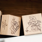 Yamadoro 2-in-1 Rubber Stamp Set - Among the Stars, Kamihaku Collab Special Edition
