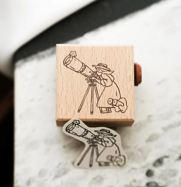Yamadoro 2-in-1 Rubber Stamp Set - Among the Stars, Kamihaku Collab Special Edition