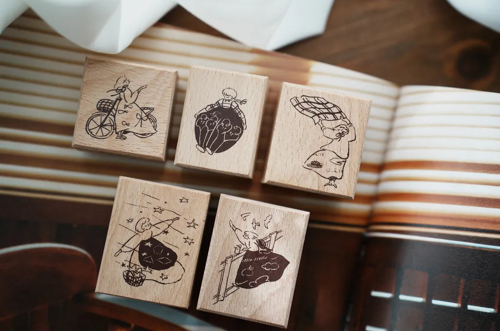Yamadoro Message From the Sea Rubber Stamp - Kamihaku Collab Special Edition, 5 designs