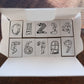 Yamadoro Rubber Stamp Set - Good Night Numbers, Bumpy Ride Edition