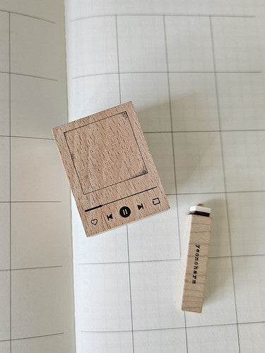 Yeon Charm My Favorite Music Player Rubber Stamp Set, 2 pcs
