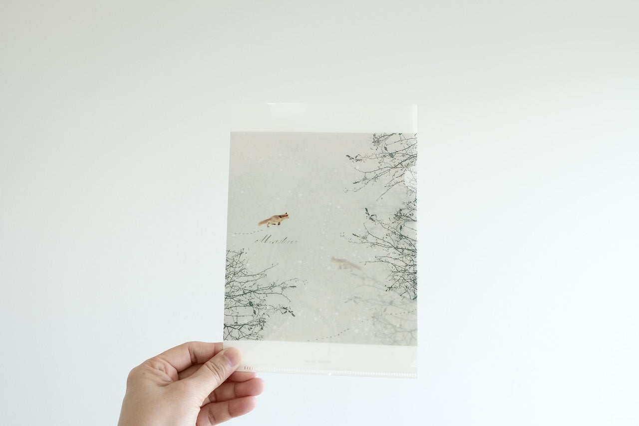 YOHAKU A5 Clear Folder - Snow Play (M-205)