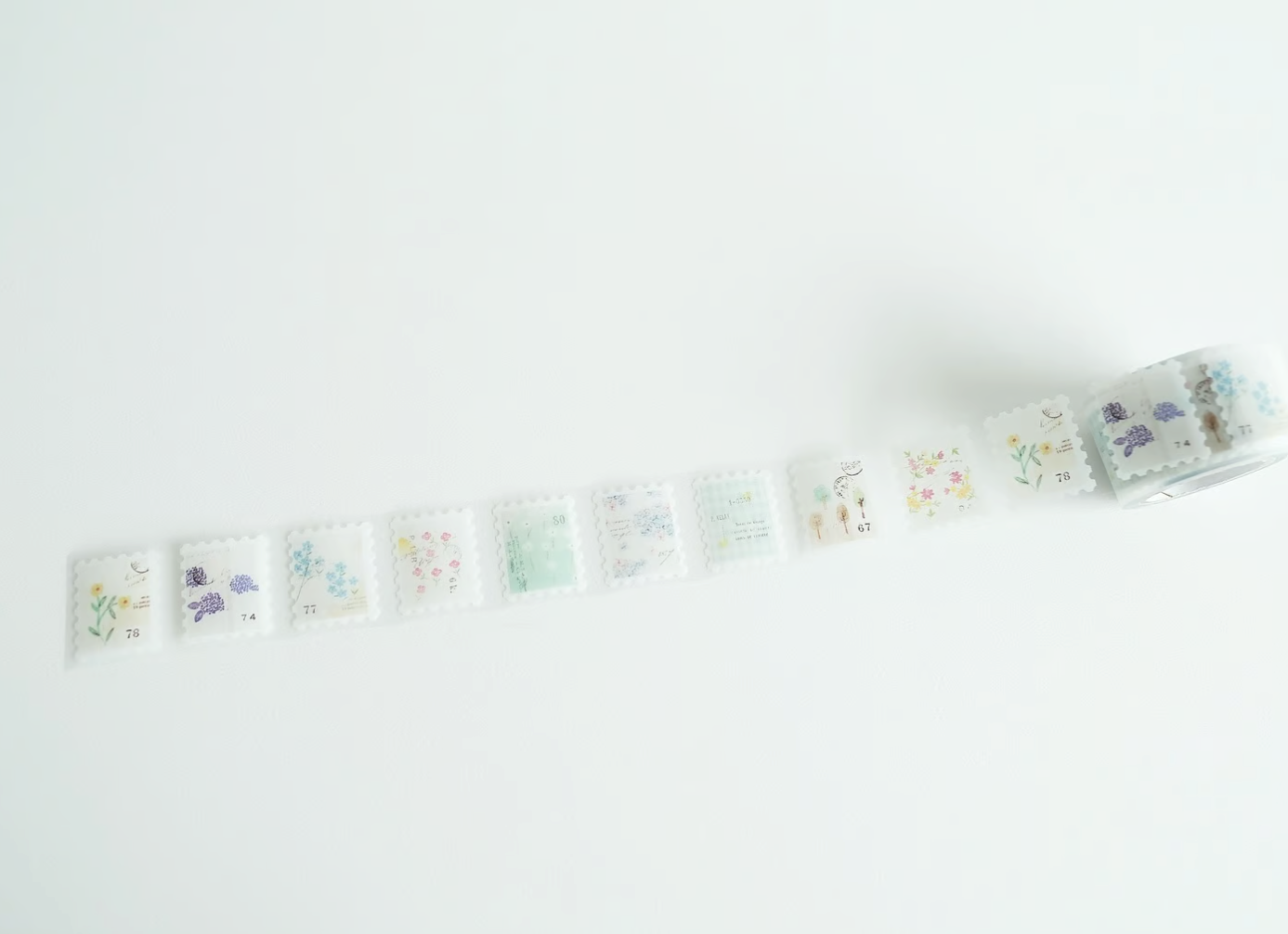 YOHAKU Clear Stamp-style Sticker Roll - Letter (P-007) )