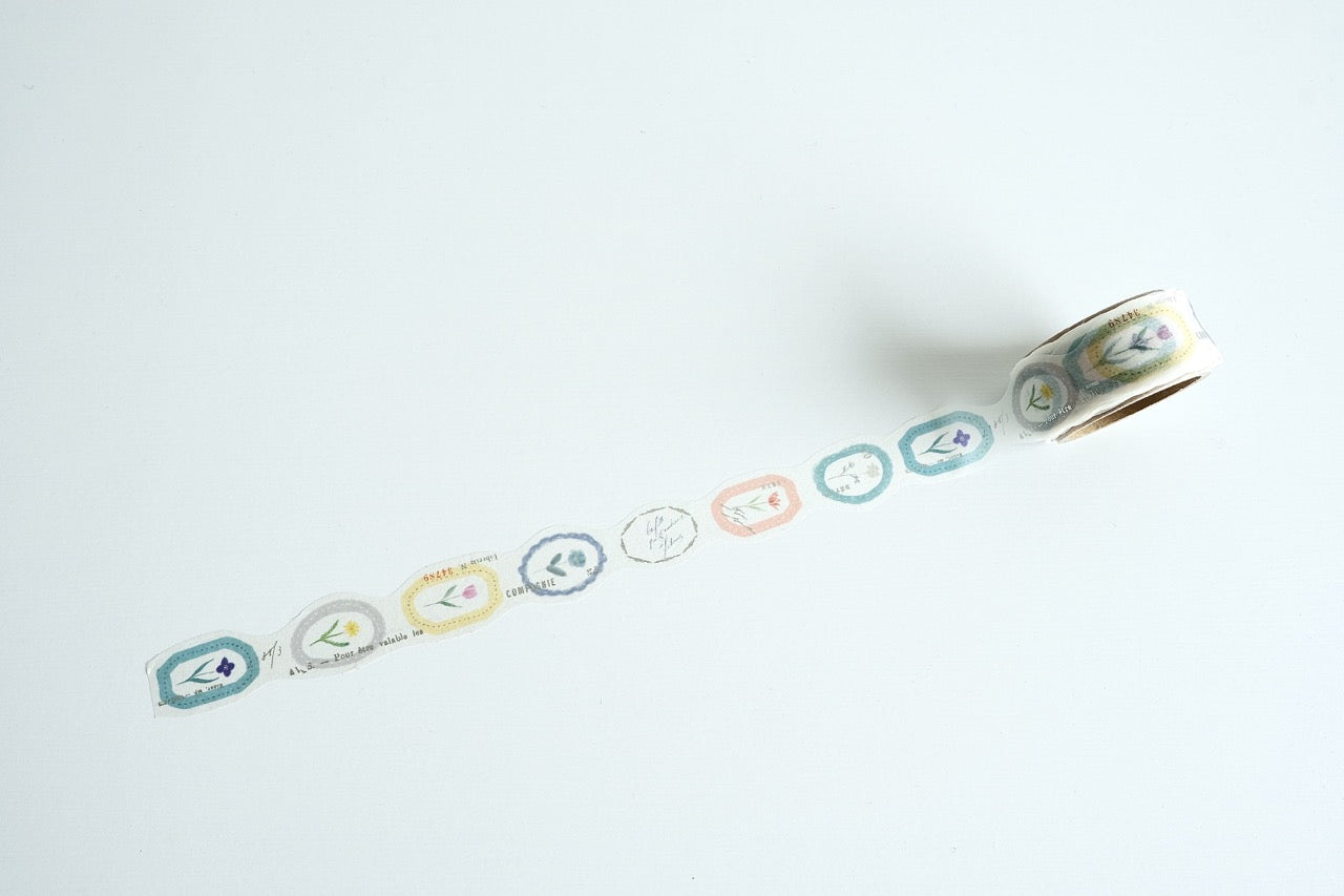 YOHAKU Gilded Die-cut Masking Tape - Rondo (YD-005)