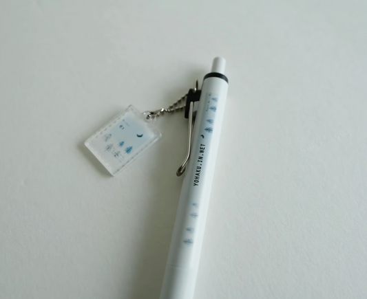 YOHAKU Uni-ball One Pen with Charm, Winter Moon (M-140)