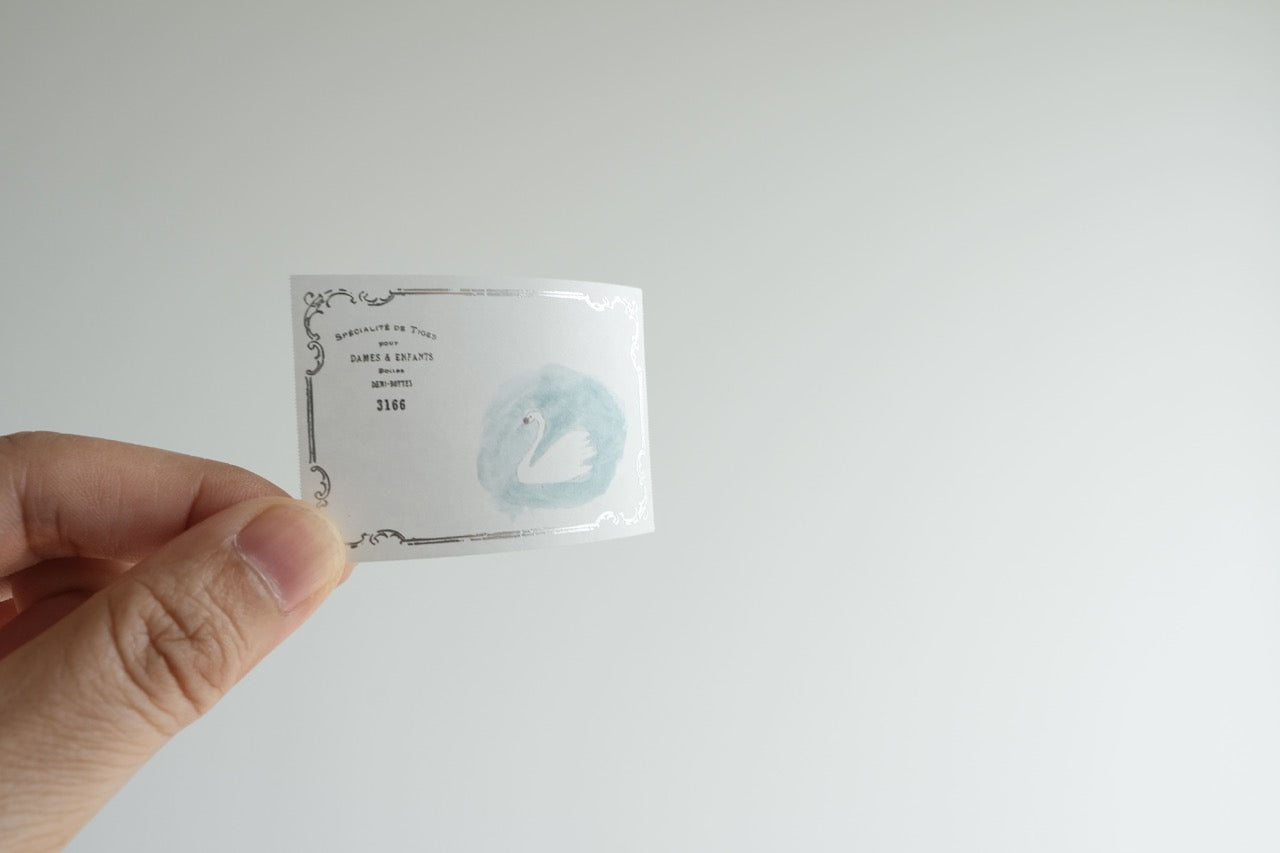 YOHAKU Gilded Roll Sticky Notes - Swan (RH-001)