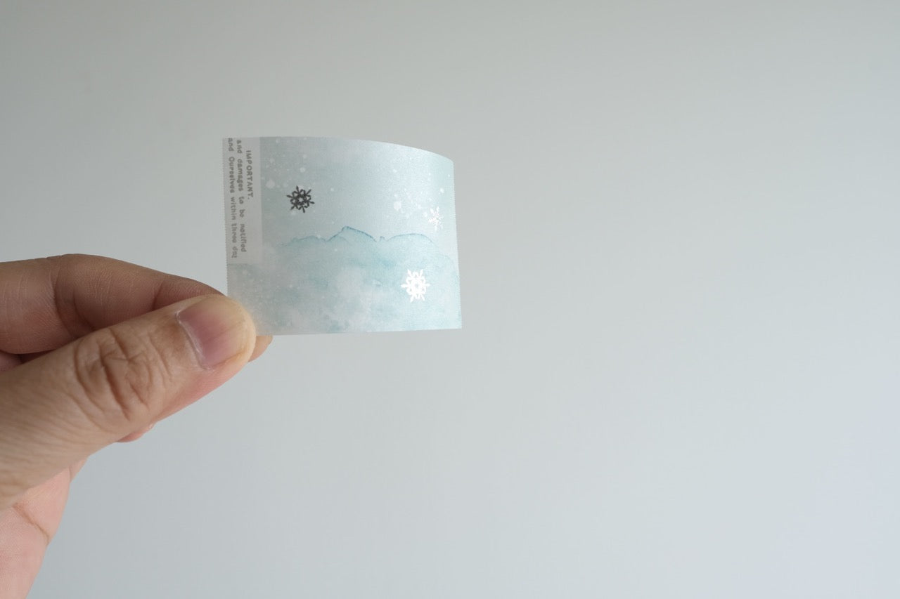 YOHAKU Gilded Roll Sticky Notes - Snowflake (RH-002)