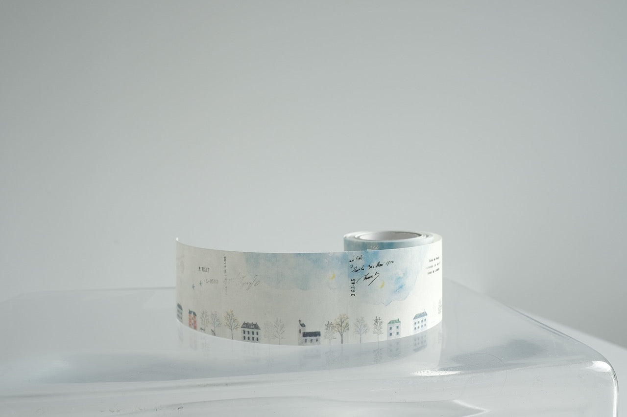 YOHAKU Gilded Tracing Memo Roll - Someday in a Street Corner (RF-004)