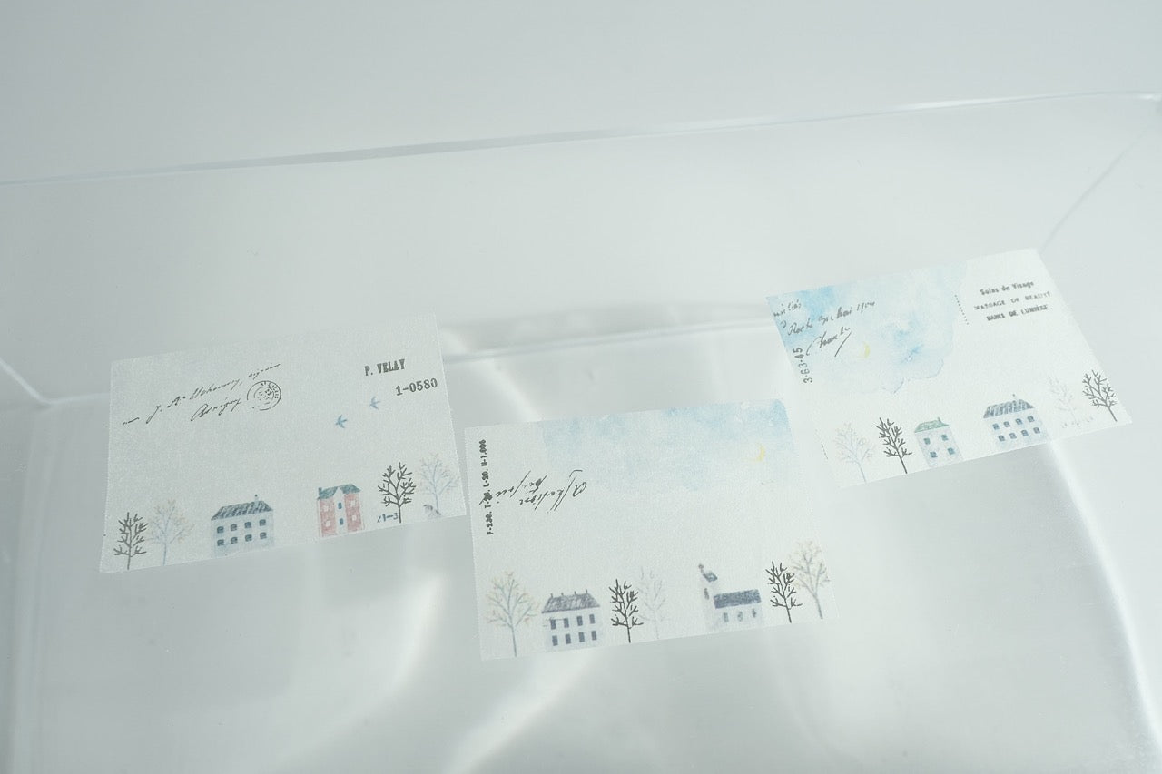 YOHAKU Gilded Tracing Memo Roll - Someday in a Street Corner (RF-004)