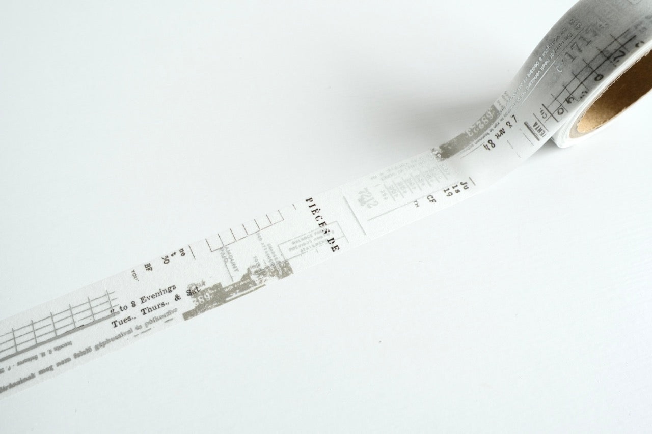 YOHAKU Gilded Masking Tape - Letters and Numbers (YH-007)