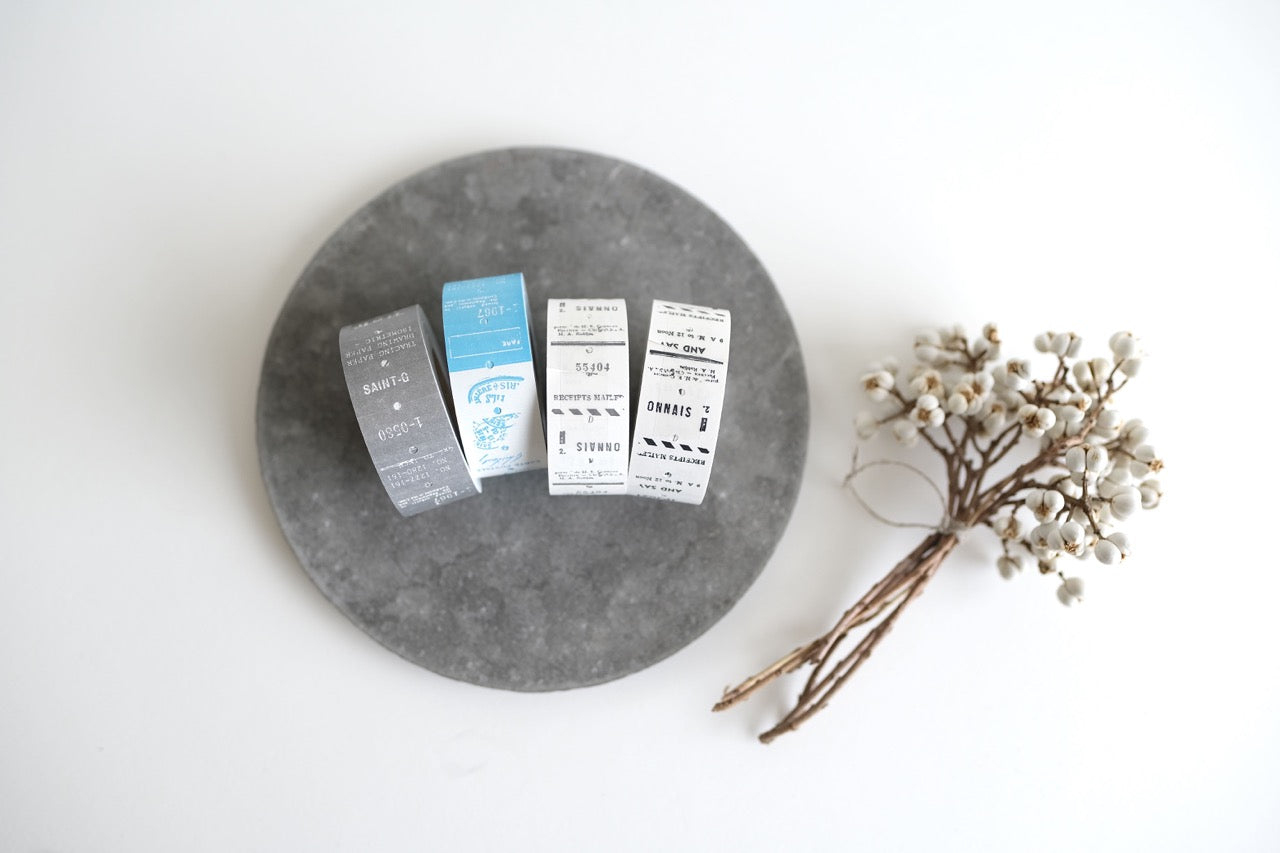 Yohaku Label Sticker Roll - Black and White (LR-001)