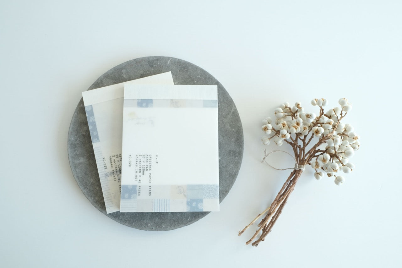 YOHAKU Memo Pad, Collaboration - Winter Haze (YC-029)