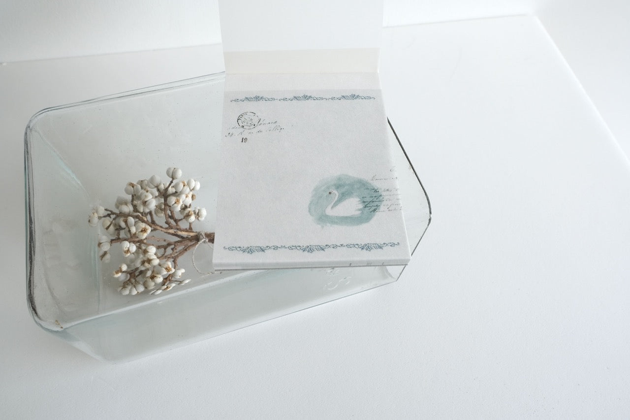 YOHAKU Memo Pad - Swan (M-195)