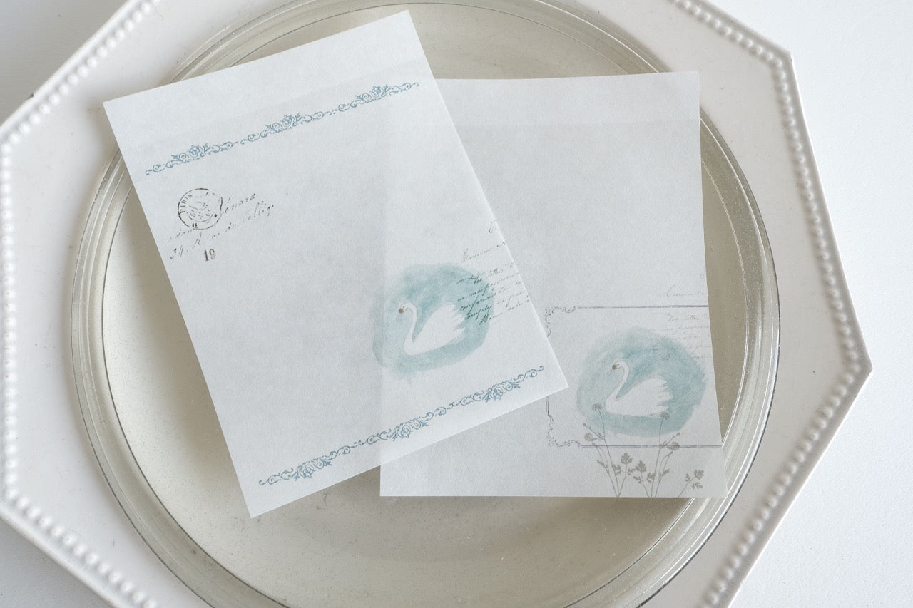 YOHAKU Memo Pad - Swan (M-195)