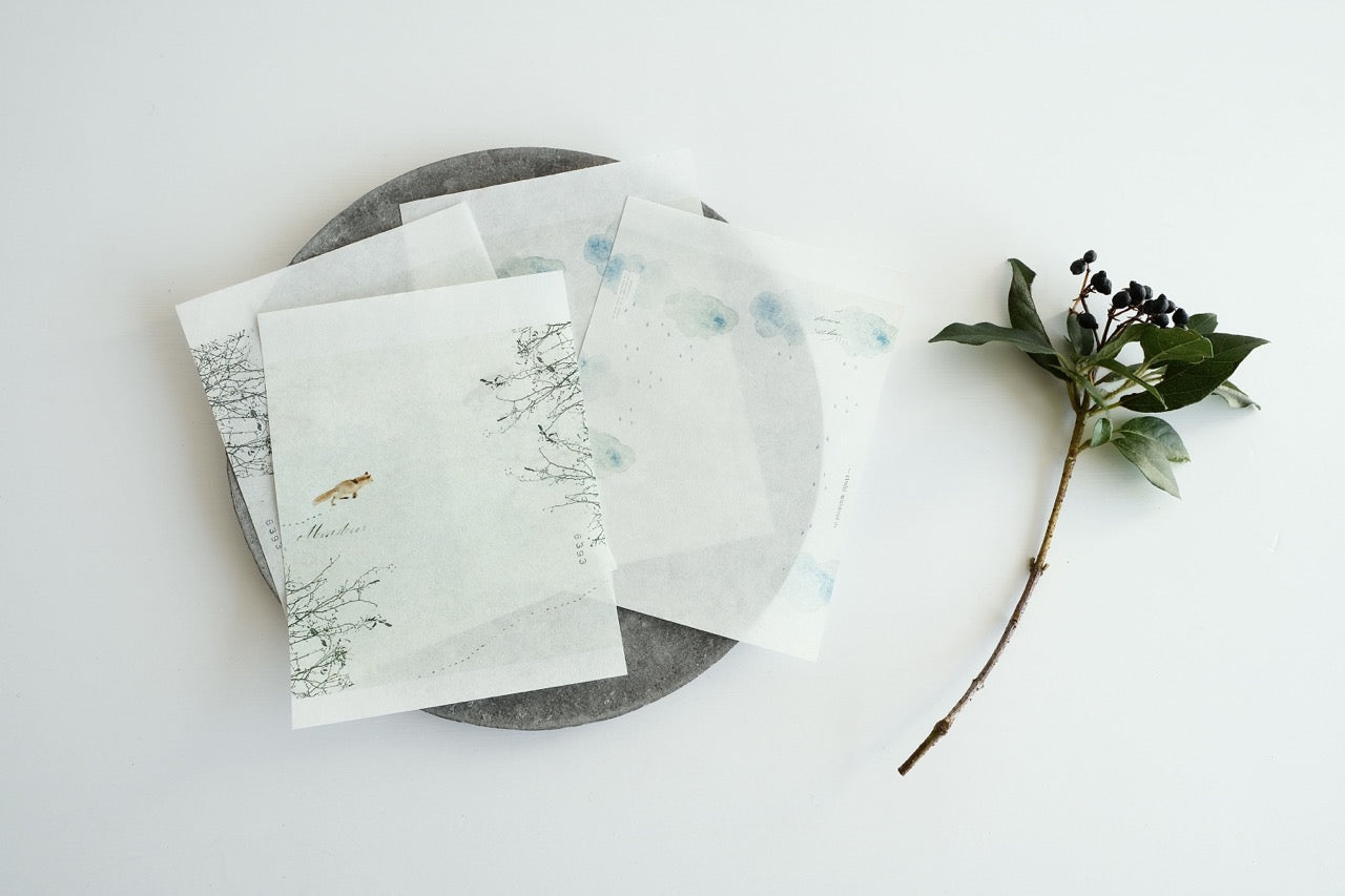 YOHAKU Memo Pad - A Single Drop (M-198)