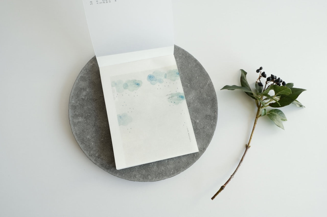 YOHAKU Memo Pad - A Single Drop (M-198)