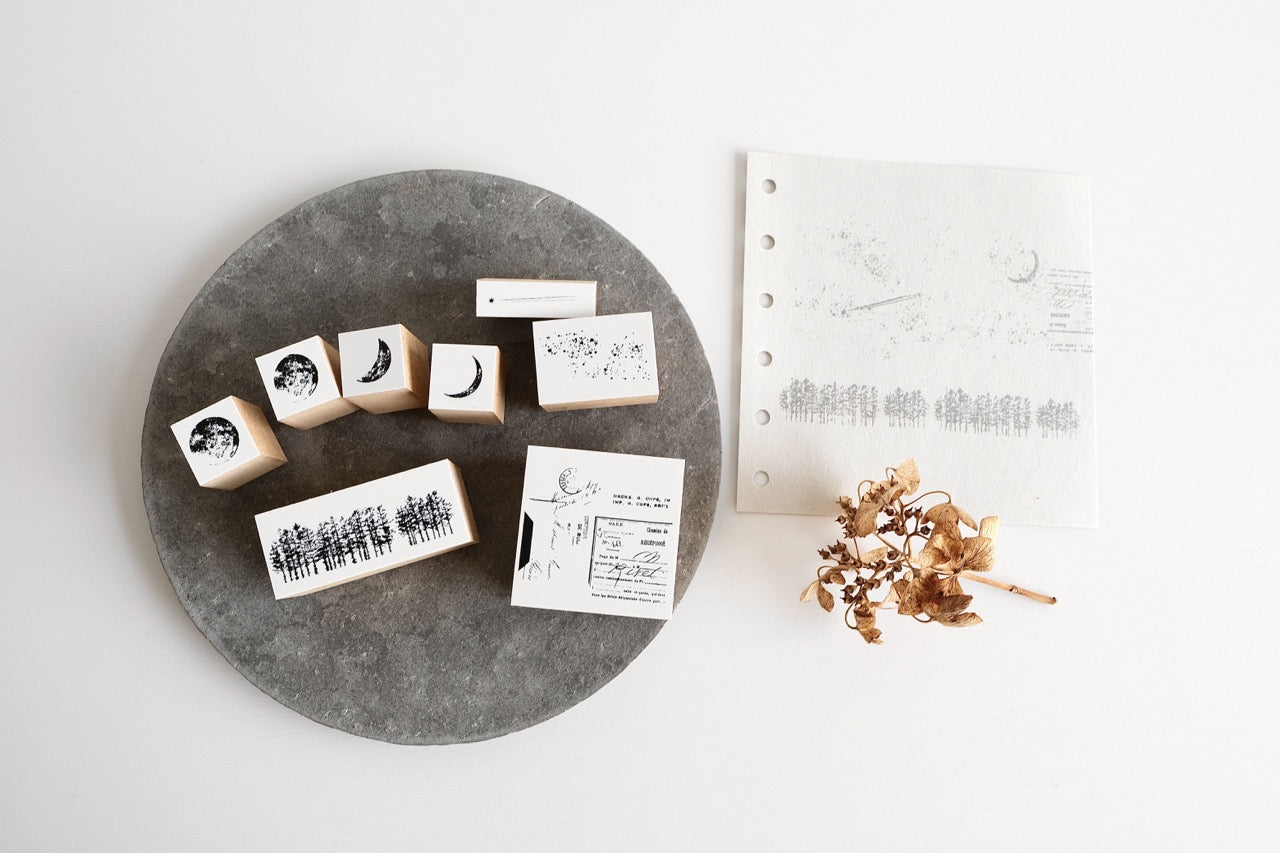 YOHAKU Rubber Stamp - stamp collection set vol.18 (S-123)