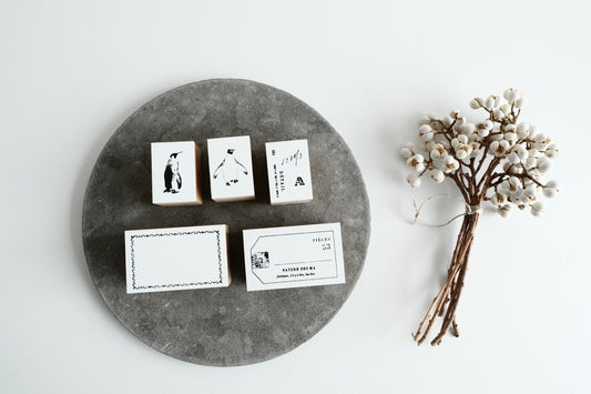 YOHAKU Rubber Stamp - stamp collection set vol.20 (S-136)