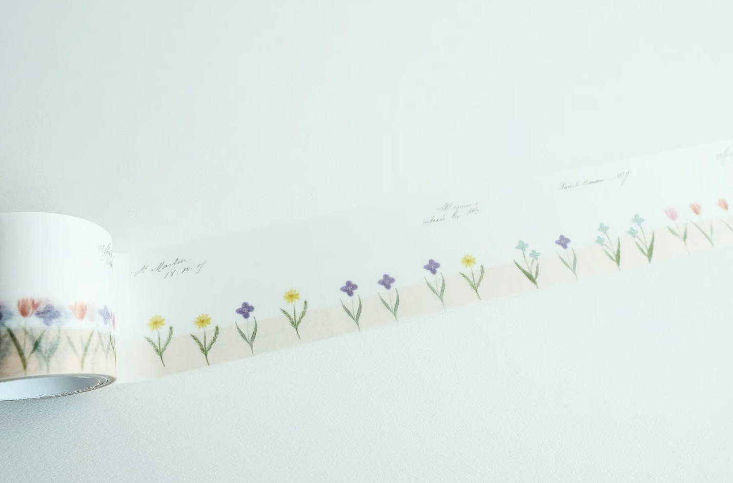 YOHAKU Tracing Roll Sticky Notes - Garden (R-009)