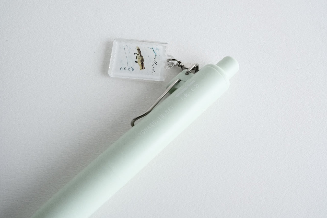 YOHAKU Uni-ball One P Gel Pen with Charm, Snow Play (M-208)