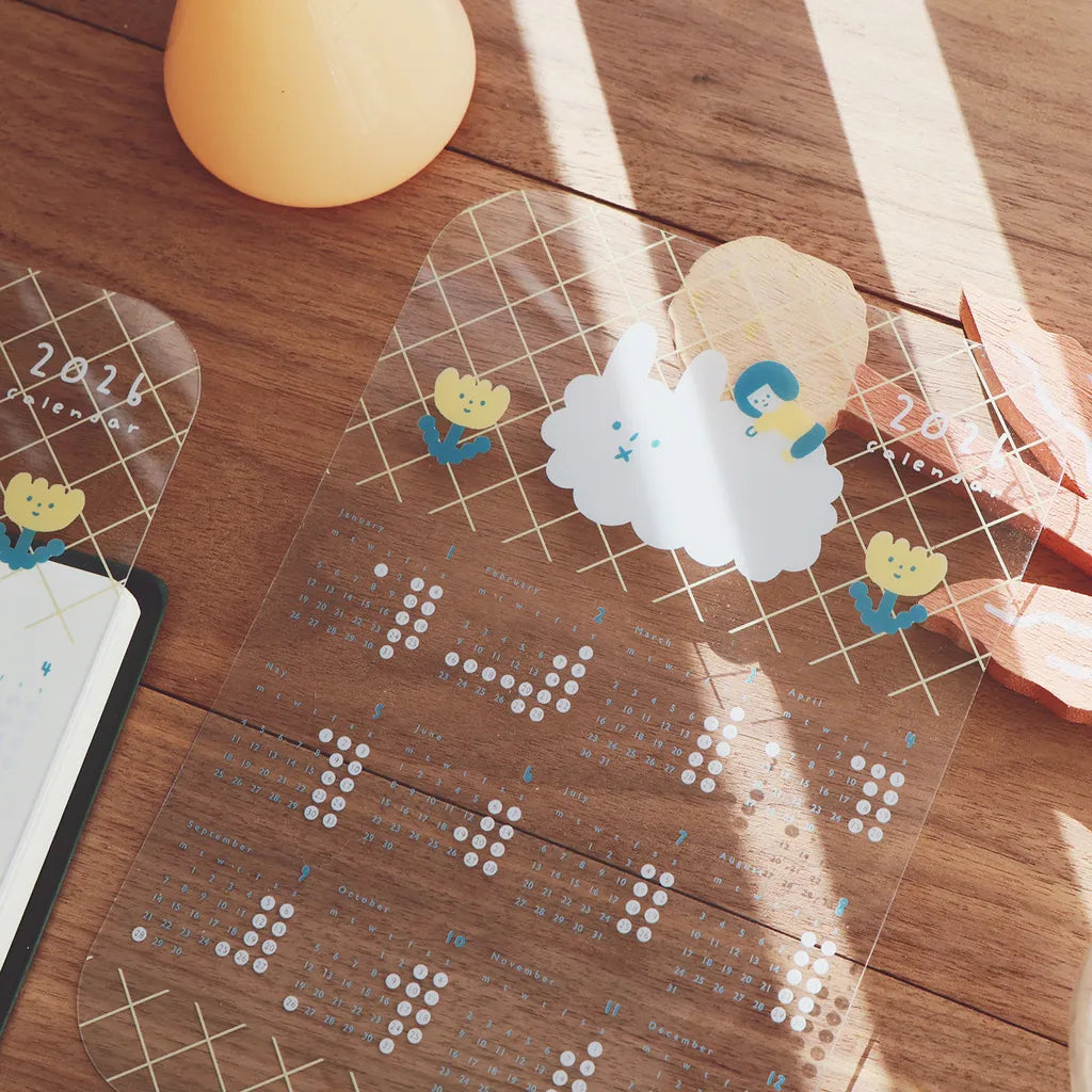 Yohand Studio 2026 Calendar Plastic Sheet