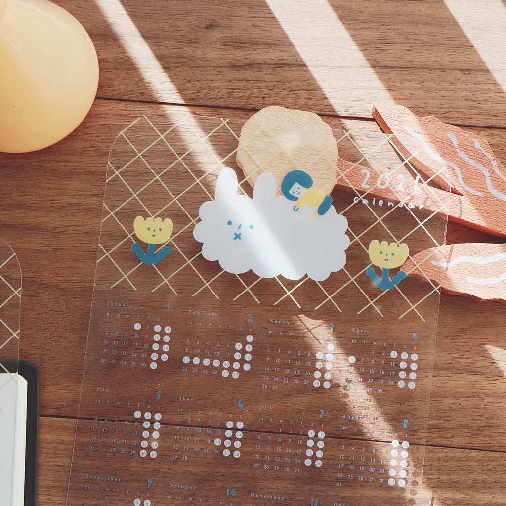 Yohand Studio 2026 Calendar Plastic Sheet