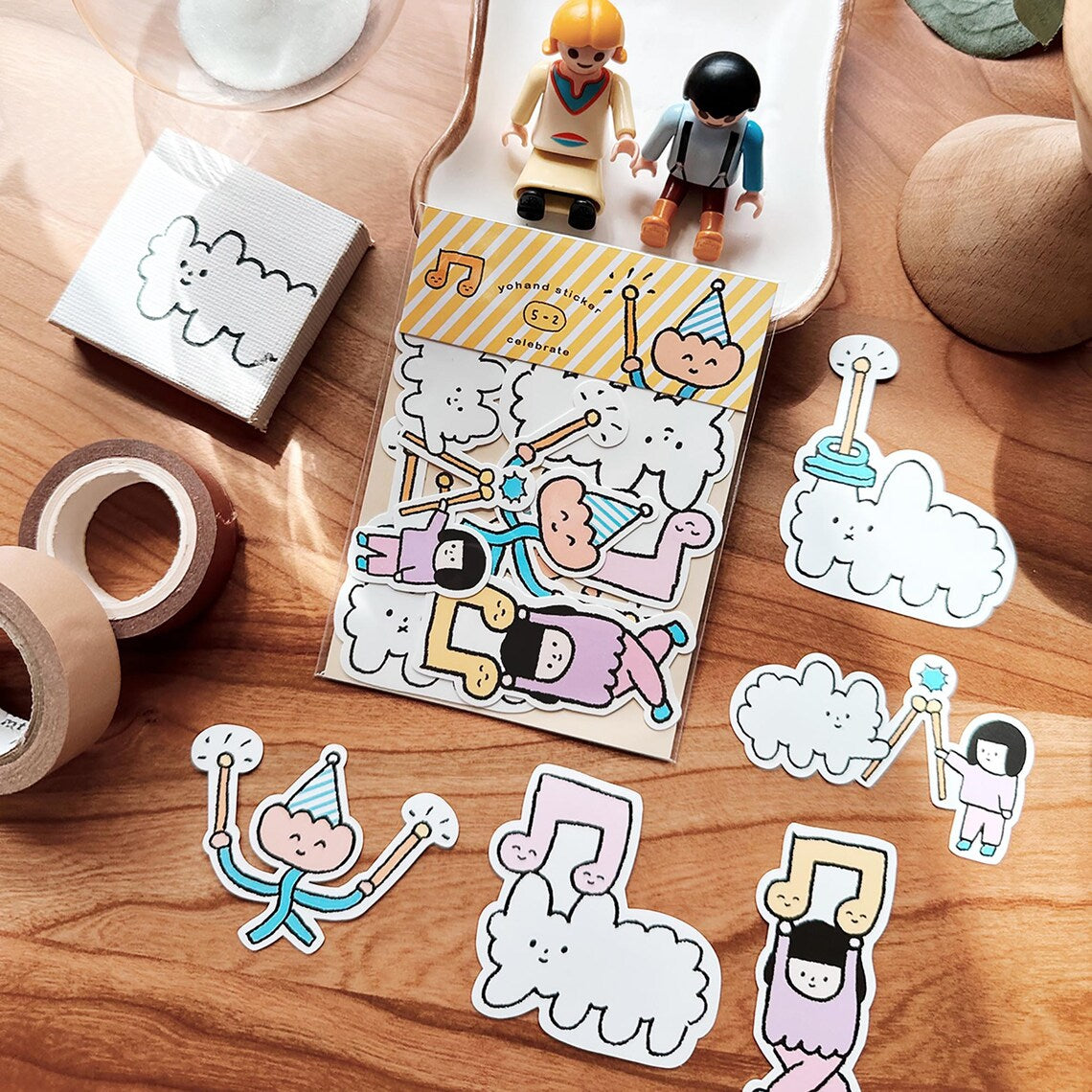 Yohand Studio Flake Sticker Pack - Medium Size - Celebration