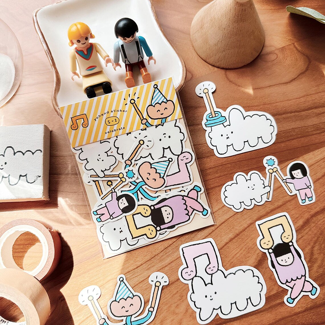 Yohand Studio Flake Sticker Pack - Medium Size - Celebration