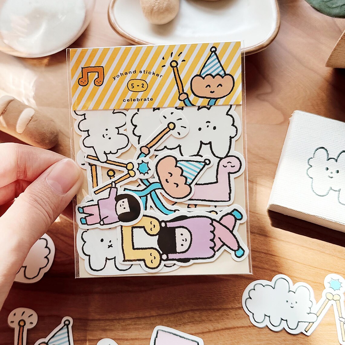 Yohand Studio Flake Sticker Pack - Medium Size - Celebration