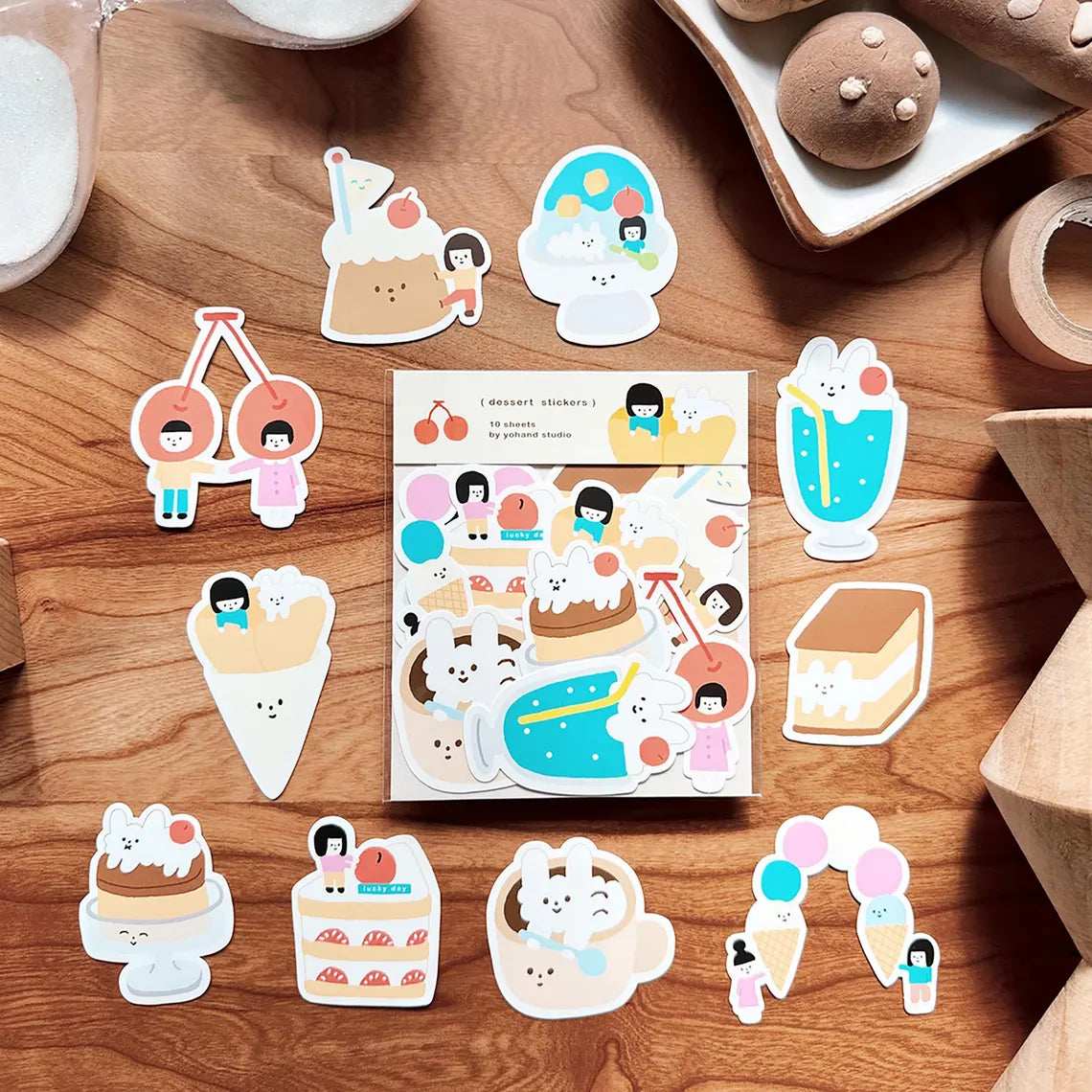 Yohand Studio Flake Sticker Pack - Special Edition - Dessert Time