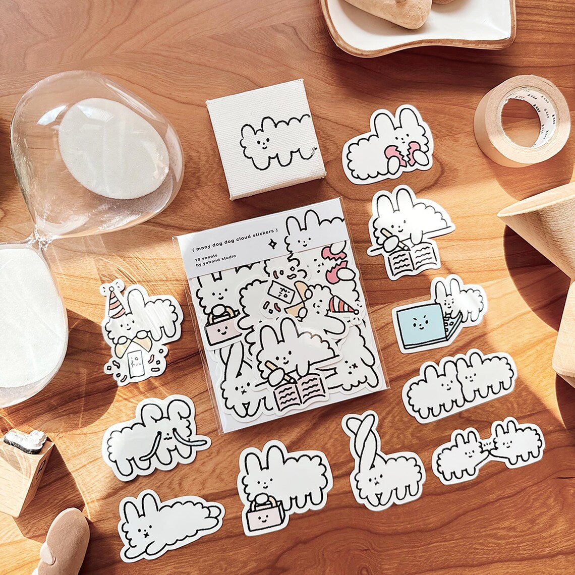 Yohand Studio Flake Sticker Pack - Special Edition - Many Dog Clouds