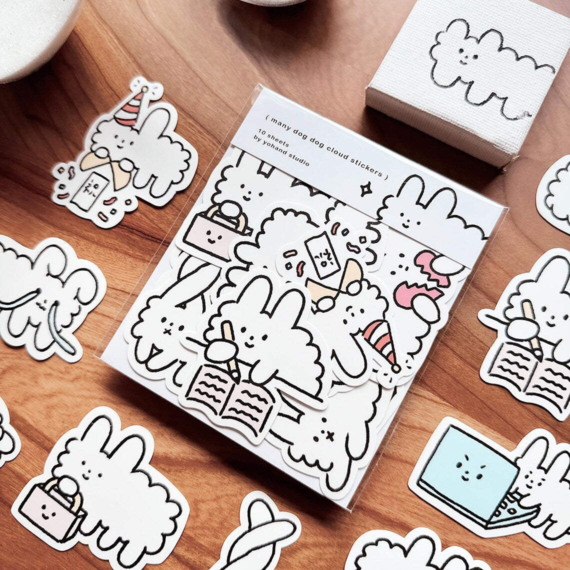 Yohand Studio Flake Sticker Pack - Special Edition - Many Dog Clouds