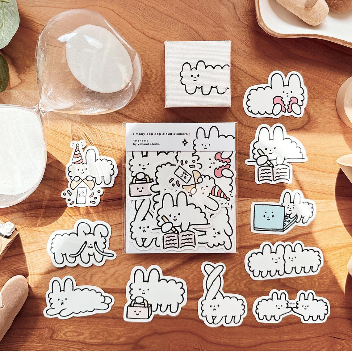 Yohand Studio Flake Sticker Pack - Special Edition - Many Dog Clouds