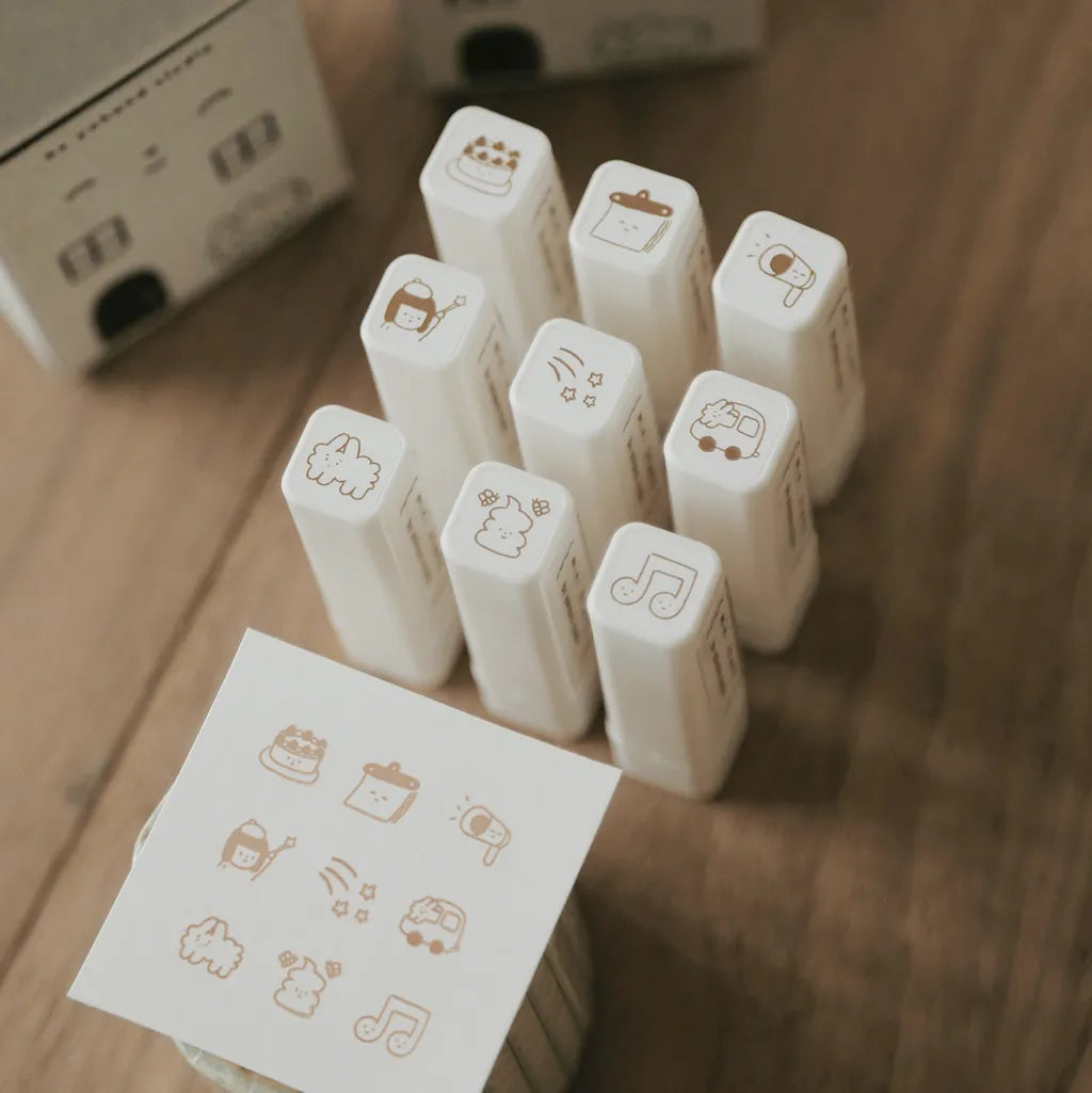 Yohand Studio Mini Self-inking Stamps Ver. 2, 9 designs