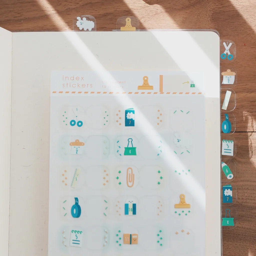 Index Month Sticker Yohand Studio Monthly Tab Index Stickers - Stationery – Pinky Elephant